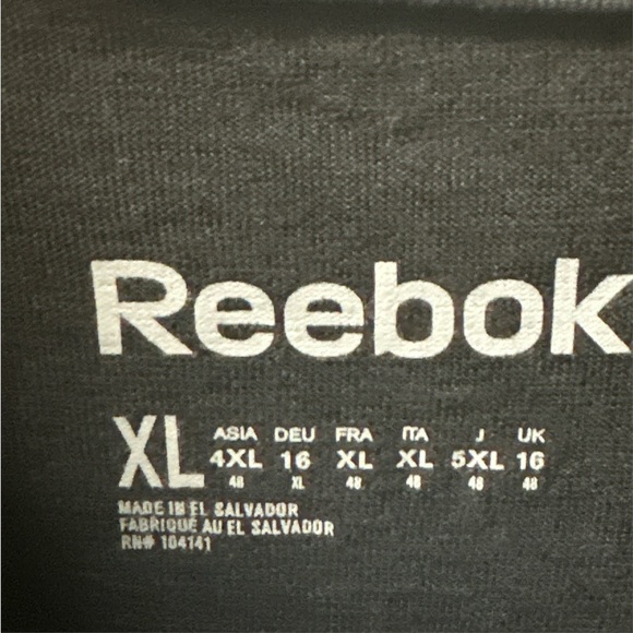 Reebok Men’s Lightweight 1/4‎ Zip Black Sz XL - Picture 3 of 3